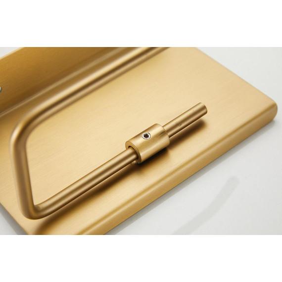 Держатель для туалетной бумаги Belz B9001-5, брашированное золото - фото 19