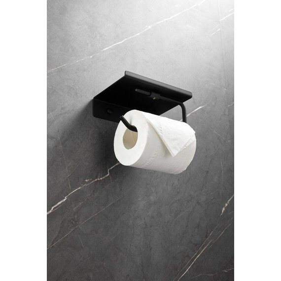 Держатель для туалетной бумаги Belz B9001-7, чёрный матовый - фото 8