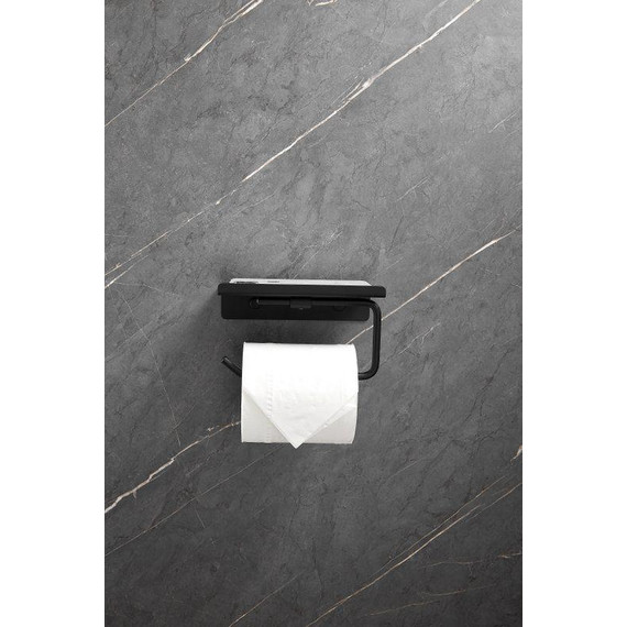 Держатель для туалетной бумаги Belz B9001-7, чёрный матовый - фото 6