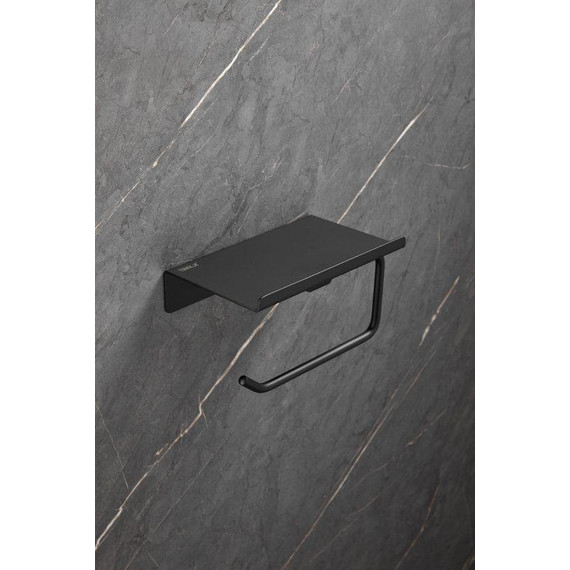 Держатель для туалетной бумаги Belz B9001-7, чёрный матовый - фото 3