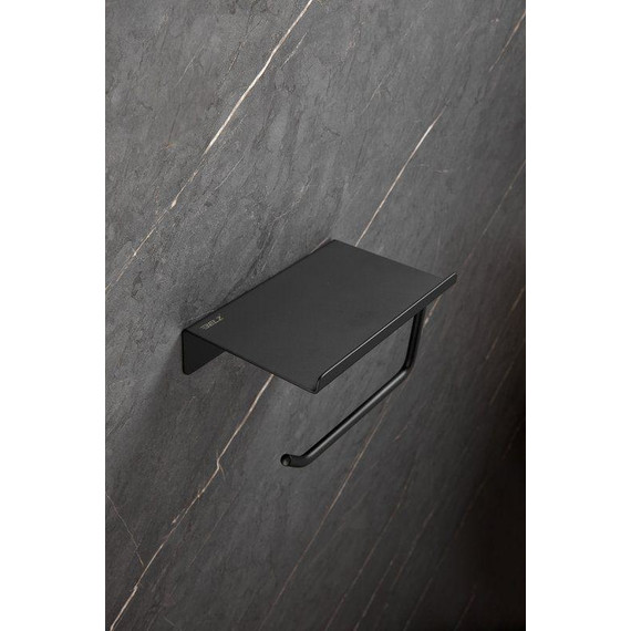 Держатель для туалетной бумаги Belz B9001-7, чёрный матовый - фото 2