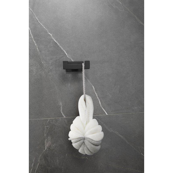 Двойной крючок Belz B90305-2, чёрный матовый - фото 6