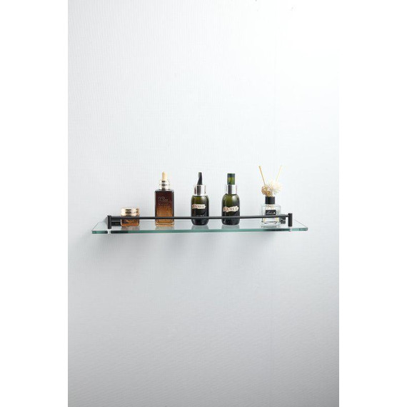 Cтеклянная полка Belz B90307, чёрный матовый - фото 5