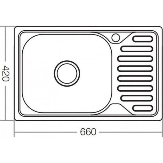 Кухонная мойка Zerix 0,8 мм Z6642-08-180D - фото 2