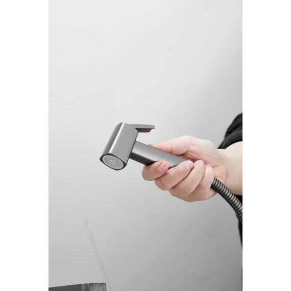 Набор для гигиенического душа Belz B55805-3 (со скрытой частью) оружейная сталь - фото 4