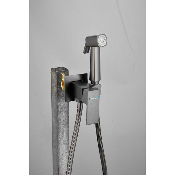 Набор для гигиенического душа Belz B55805-3 (со скрытой частью) оружейная сталь - фото 