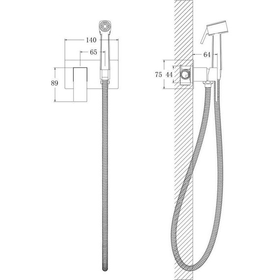 Набор для гигиенического душа Belz B55808 (со скрытой частью) - фото 24