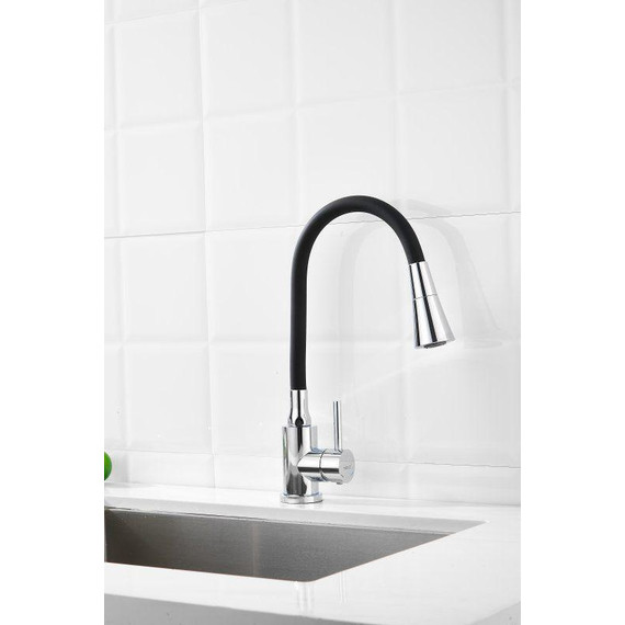 Смесители для кухни Belz B74809, хром/чёрный - фото 8