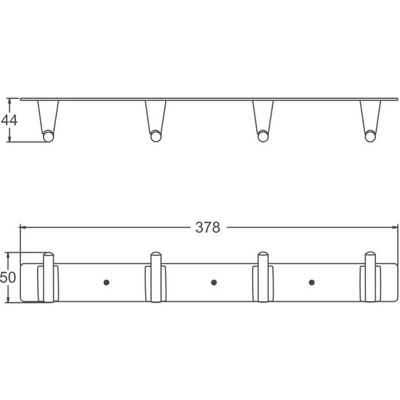 Набор крючков Belz B91515-4, белый матовый - фото 2