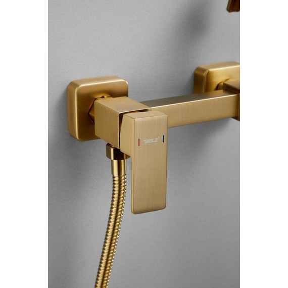 Набор для гигиенического душа Belz B55806-5, золото матовое - фото 