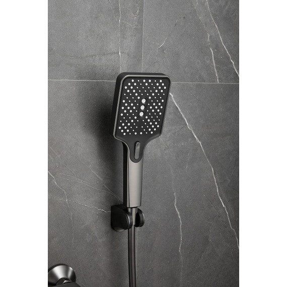 Смеситель для ванны Belz B60715-3, оружейная сталь - фото 6