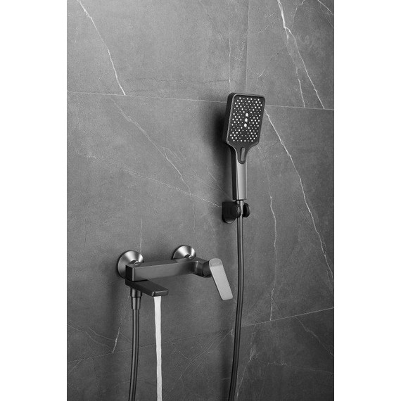 Смеситель для ванны Belz B60715-3, оружейная сталь - фото 9