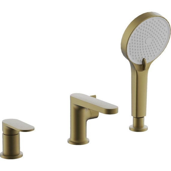Смеситель для ванны Belz B66713-5, золото брашированное - фото 