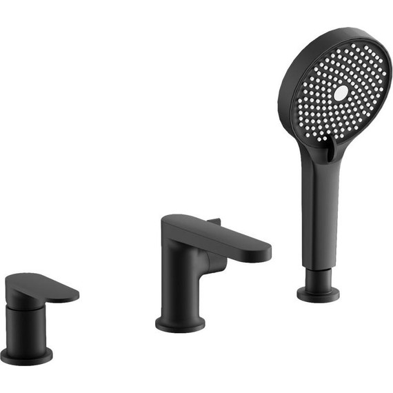 Смеситель для ванны Belz B66713-7, чёрный - фото 