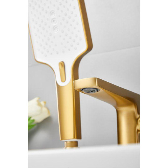 Смеситель для ванны Belz B66715-5, золото брашированное - фото 20
