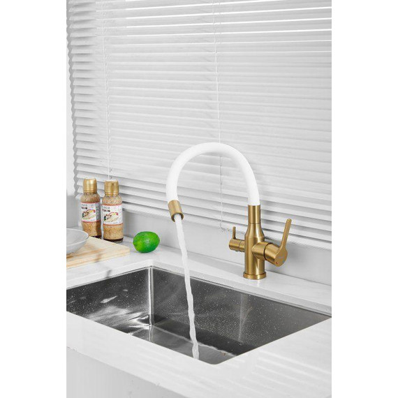 Смесители для кухни Belz B76814-5, золото/белый - фото 13