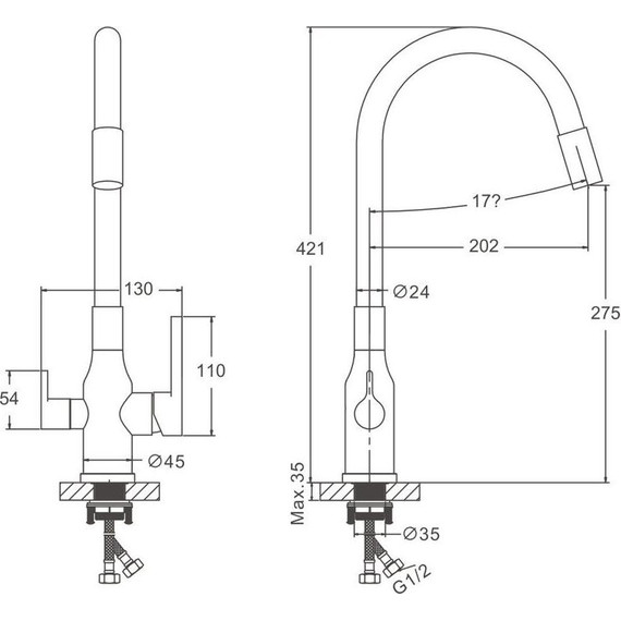 Смесители для кухни Belz B76814-8, белый - фото 40