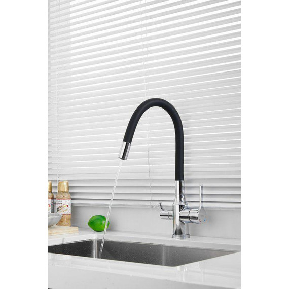 Смесители для кухни Belz B76814, хром/чёрный - фото 15