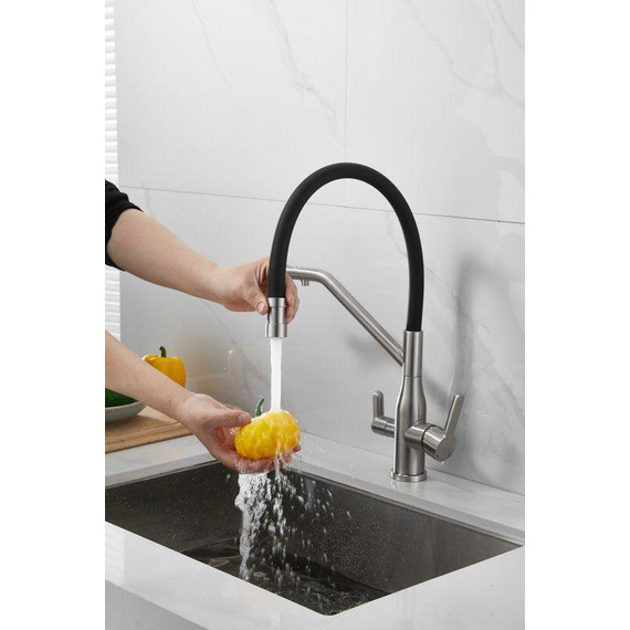 Смесители для кухни Belz B78815-1, сатин/чёрный - фото 13