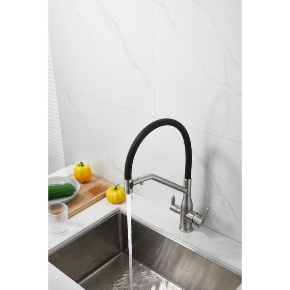 Смесители для кухни Belz B78815-1, сатин/чёрный - фото 25