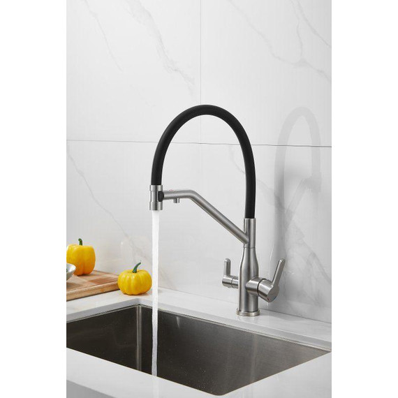 Смесители для кухни Belz B78815-1, сатин/чёрный - фото 35