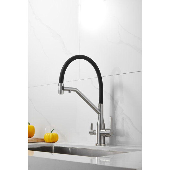 Смесители для кухни Belz B78815-1, сатин/чёрный - фото 9