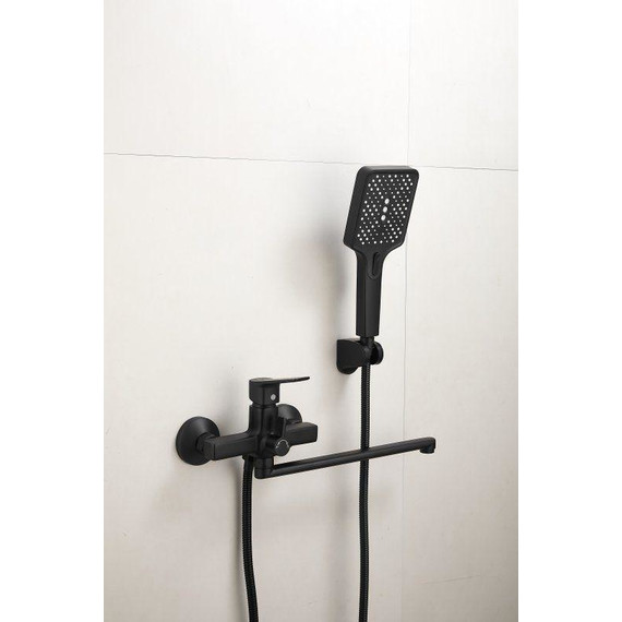 Смеситель для ванны Belz B22715-7, чёрный матовый - фото 2