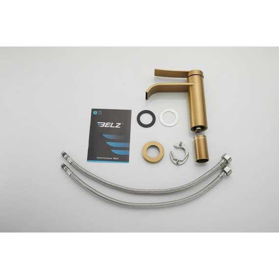 Смеситель для раковины Belz B10812-5, золото - фото 28