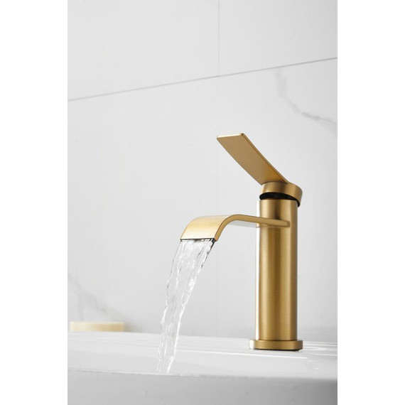 Смеситель для раковины Belz B10812-5, золото - фото 9