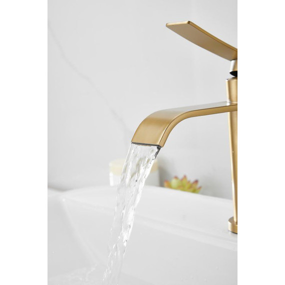 Смеситель для раковины Belz B10812-5, золото - фото 15