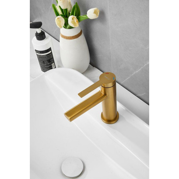 Смеситель для раковины Belz B10813-5, золото - фото 5