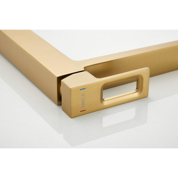 Смеситель для раковины высокий Belz B11658-5, золото - фото 15