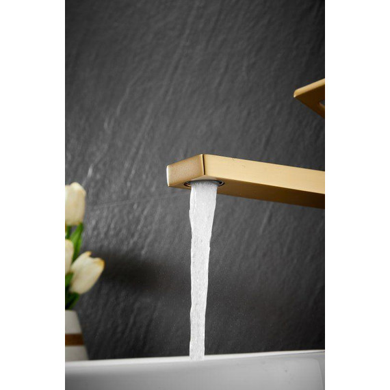 Смеситель для раковины высокий Belz B11658-5, золото - фото 5