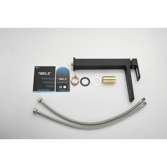 Смеситель для раковины высокий Belz B11658-7, чёрный - фото 24