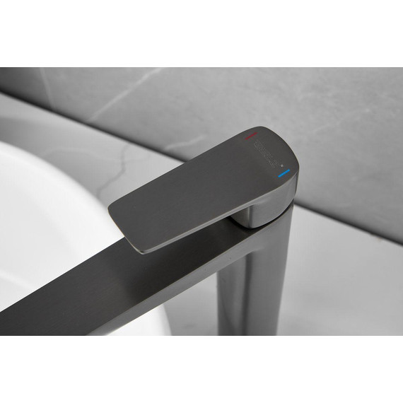 Смеситель для раковины высокий Belz B11715-3, оружейная сталь - фото 21