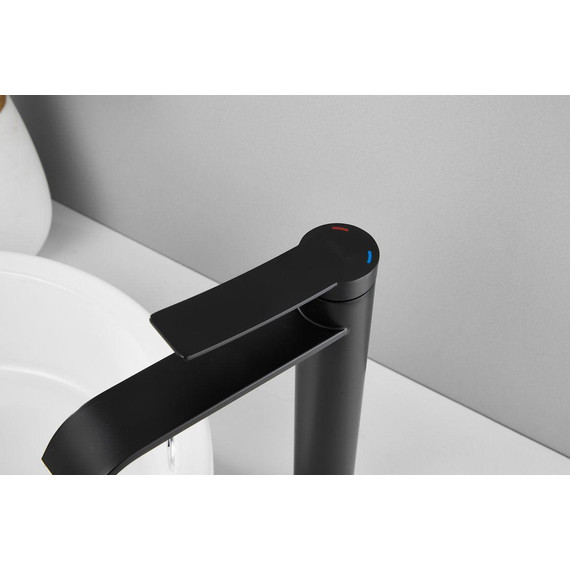 Смеситель для раковины высокий Belz B11812-7, чёрный - фото 21