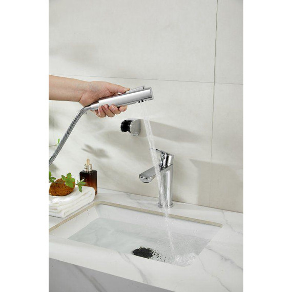 Смеситель для раковины с лейкой для биде Belz B12713 - фото 4