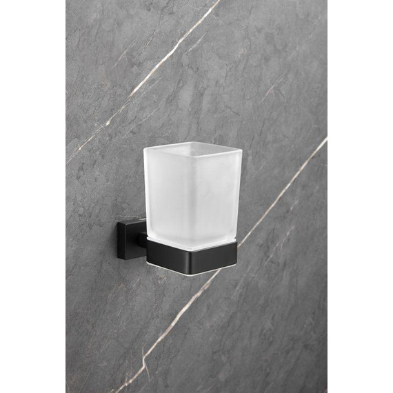 Стакан для зубных щеток Belz B90306, чёрный матовый - фото 8