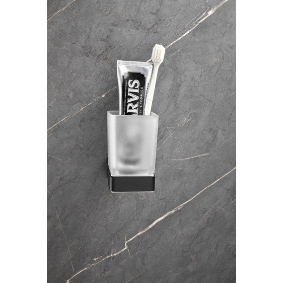 Стакан для зубных щеток Belz B90306, чёрный матовый - фото 9