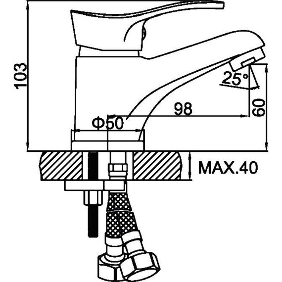 Смеситель для раковины Ledeme L1014 - фото 2