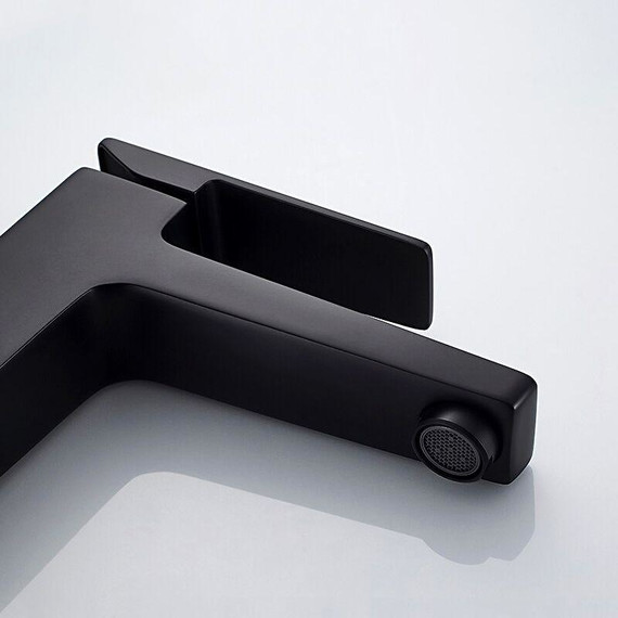 Смеситель для раковины Ledeme L1078B, чёрный - фото 4