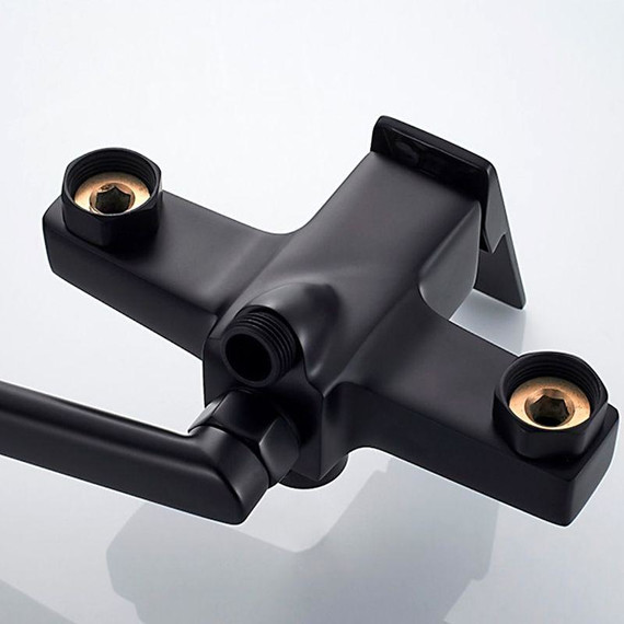 Смеситель для ванны Ledeme L2278B, чёрный - фото 7