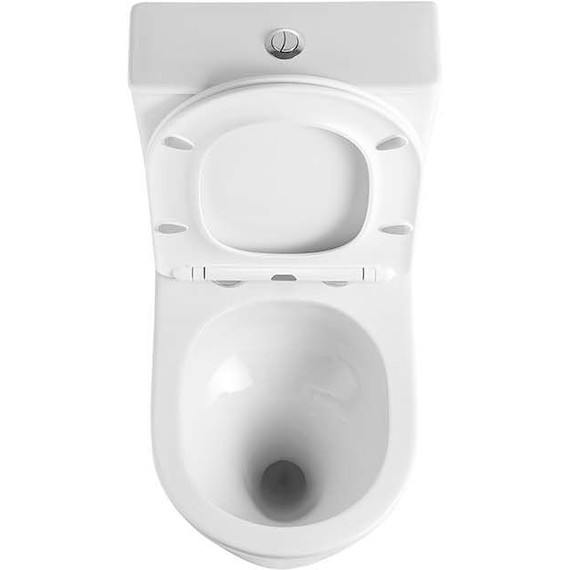 Унитаз-компакт безободковый Aquatek Либерти AQ2999T-00 с тонкой крышкой микролифт (система смыва Торнадо) - фото 5