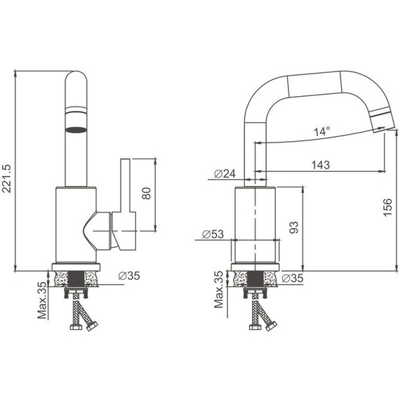 Смеситель для раковины Belz B10809 - фото 27