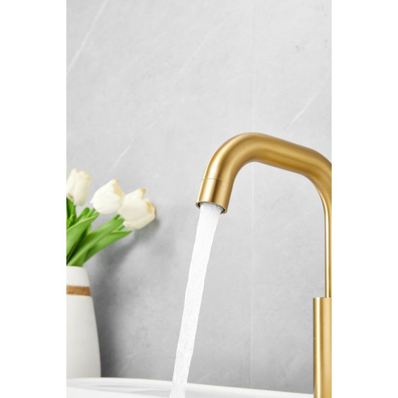 Смеситель для раковины Belz B10810-5, золото - фото 8