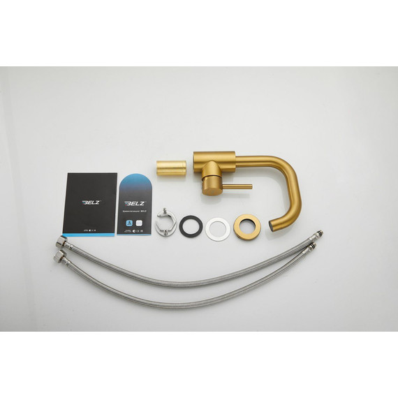 Смеситель для раковины Belz B10810-5, золото - фото 25