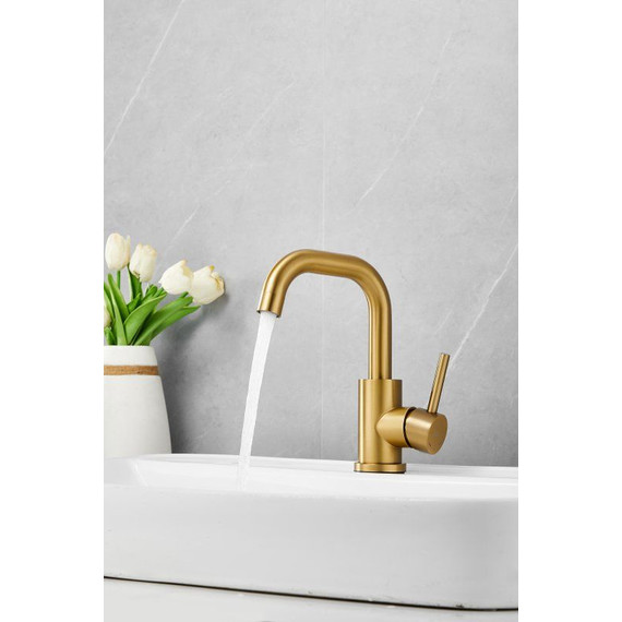 Смеситель для раковины Belz B10810-5, золото - фото 17