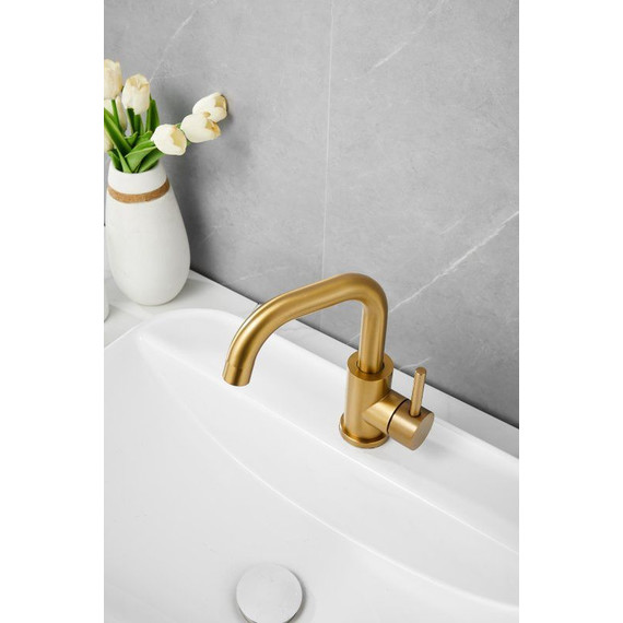 Смеситель для раковины Belz B10810-5, золото - фото 3