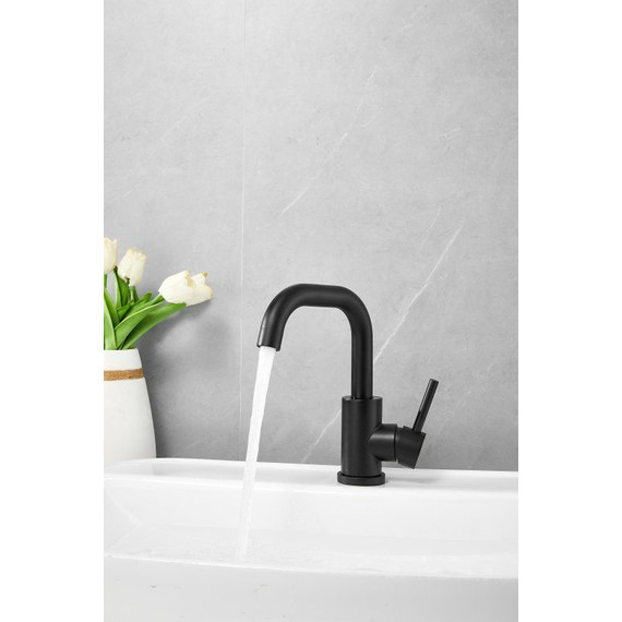 Смеситель для раковины Belz B10810-7, чёрный - фото 6