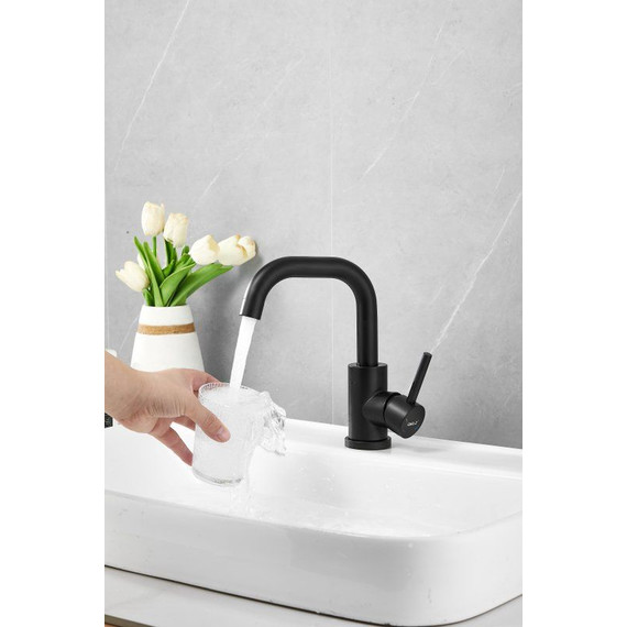 Смеситель для раковины Belz B10810-7, чёрный - фото 4